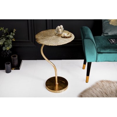  Stolik kawowy  Leaf 40 cm gold