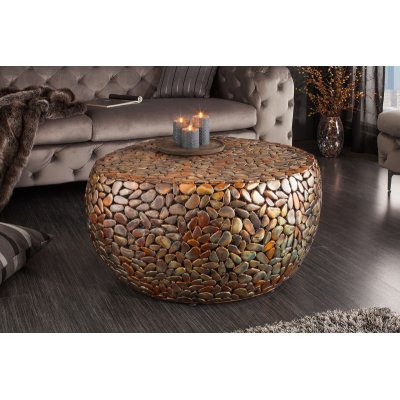 Stolik kawowy Stone Mosaic 72 cm kuper
