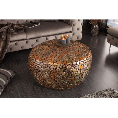  Stolik kawowy Stone Mosaic 72 cm kuper