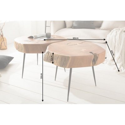  Stolik kawowy Goa  60 cm Akacja