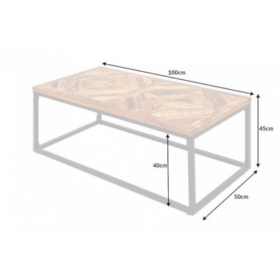  Stolik kawowy Infinity Home 100 cm.  Mango 