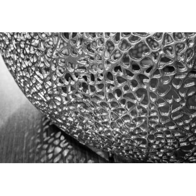  Stolik kawowy ABSTRACT LEAF 80 cm srebrny