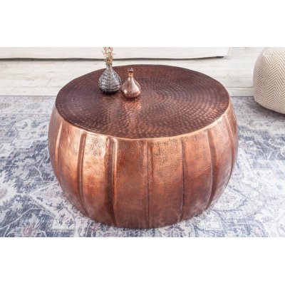  Stolik  kawowy Marrekesch 65 cm aluminium  kupfer
