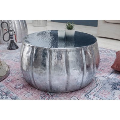 Stolik  kawowy Marrekesch 65 cm aluminium Silber