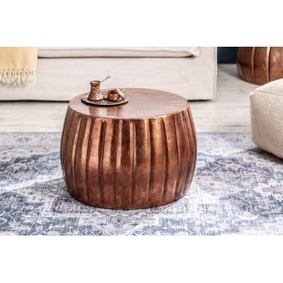 Stolik kawowy Marrekesch 55 cm aluminium Kuper