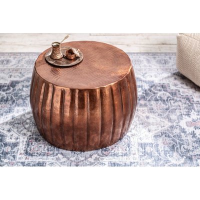  Stolik kawowy Marrekesch 55 cm aluminium Kuper