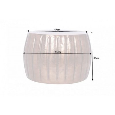  Stolik kawowy Marrekesch 55 cm aluminium Kuper