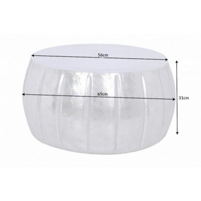  Stolik  kawowy Marrekesch 65 cm aluminium Silber