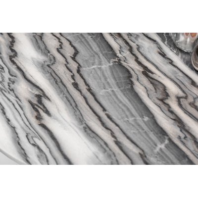  Stolik kawowy  Noble 62 cm Marmor grau silber