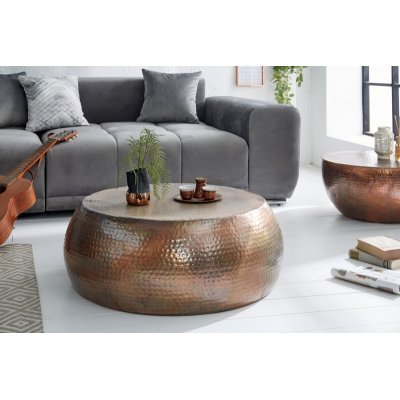 Stolik kawowy Orient 80 cm miedź