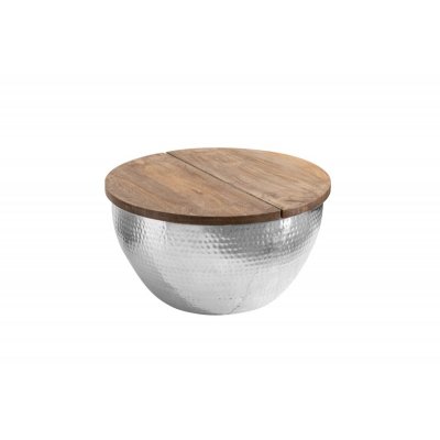  Stolik  kawowy orient storage 60 cm Akacja silber