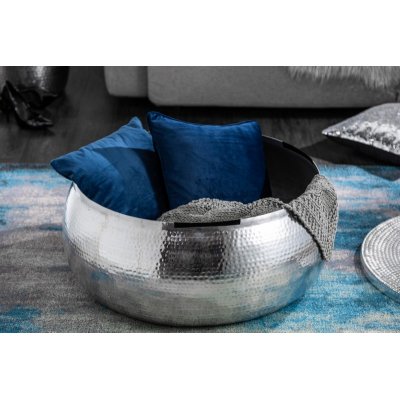   Stolik kawowy ORGANIC ORIENT 70 cm Srebrny