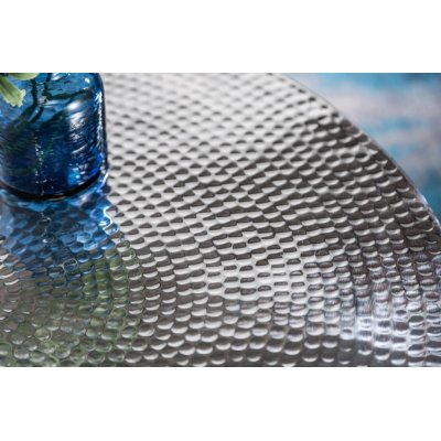   Stolik kawowy ORGANIC ORIENT 70 cm Srebrny
