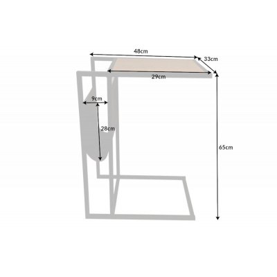  Stolik pod laptopa LOFT 47 cm
