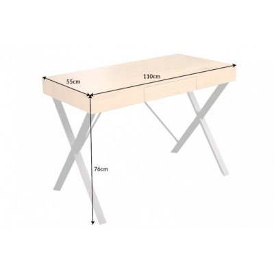  Biurko studio 110 cm w kolorze dębu