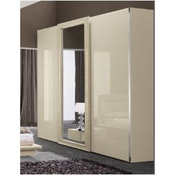  La Star - kremowa szafa Tris beige 2-drzwiowa w stylu Fendi Casa