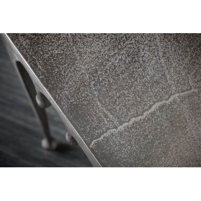  Stolik pomocniczy LIQUID LINE S 44 cm kwadratowy srebrny