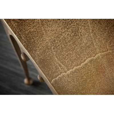  Stolik kawowy LIQUID LINE S 45 cm kwadratowy złoty