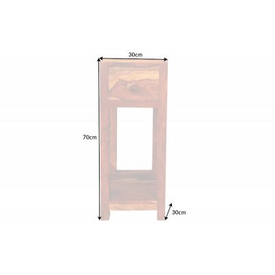  Stolik boczny Makassar 70 cm Sheesham