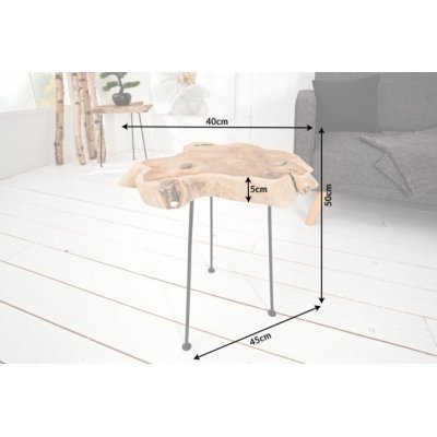  Stolik boczny Wild 40 cm Teakholz