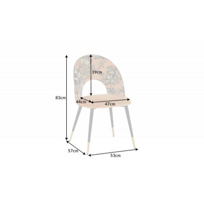  Krzesło Design  Boutique żółte