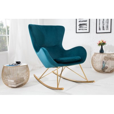  Fotel bujany Scandinavia Swing turkusowy