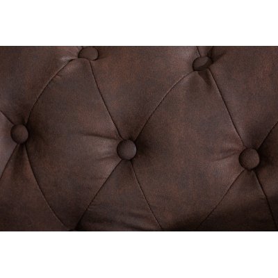  Fotel Chesterfield ciemno brązowy