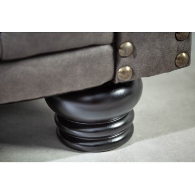  Fotel  Chesterfield szary