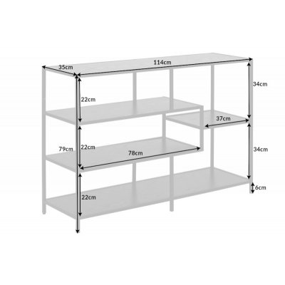 SLIM LINE 114cm czarny jesion