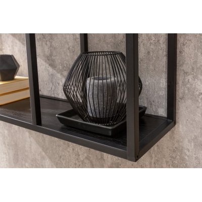   Półka ścienna Slim Line 90 cm jesion czarny