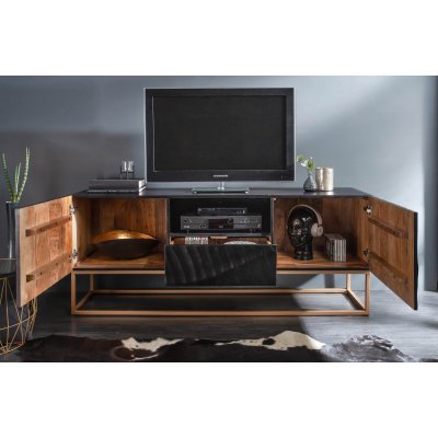  Szafka RTV Scorpion 160 cm mango czarna