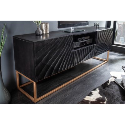 Szafka RTV Scorpion 160 cm mango czarna