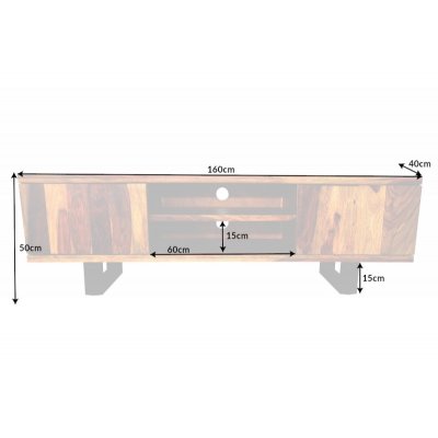  Szafka RTV Elements  II 160 cm sheesham