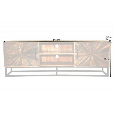  Szafka RTV Wood Art 145 cm Mango