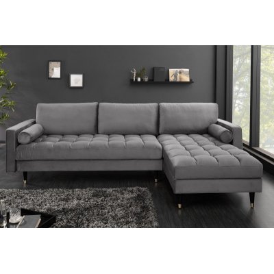  Narożnik Cosy Velvet II szary