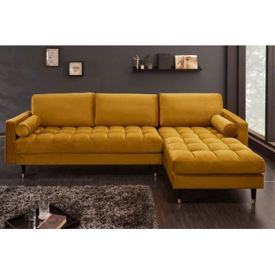  Narożnik Cosy Velvet II żółty