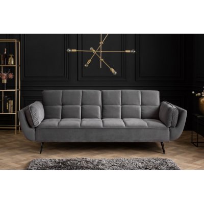 Sofa Boutiqe 215 cm rozkładana szara