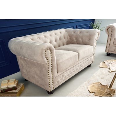 Sofa Chesterfield Champagner