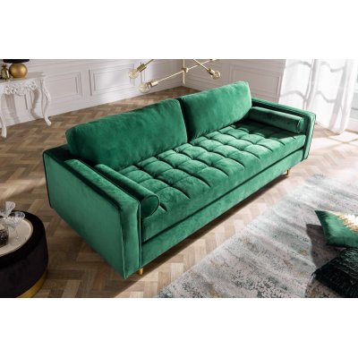 Sofa Cazy Velvet 220 cm zielona