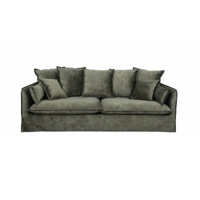 Sofa Heven 215 cm ciemnozielona