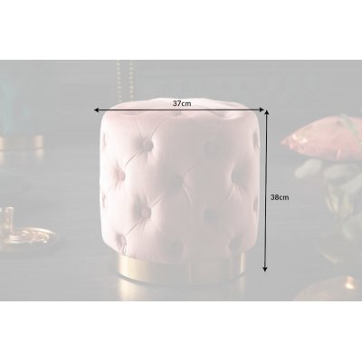  Pufa Modern Barock 35 cm różowa