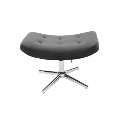  Pufa obrotowa szara LOUNGER 39 cm 