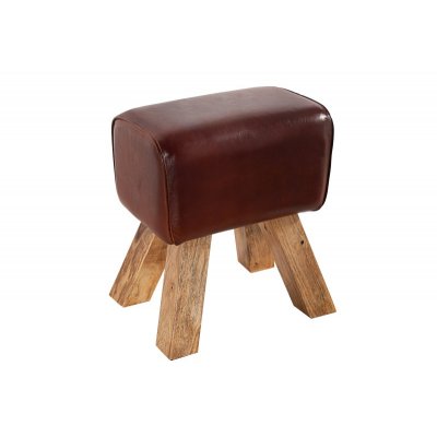  Pufa Bock 40 cm skórzana