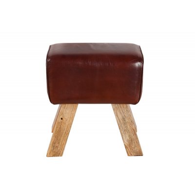  Pufa Bock 40 cm skórzana
