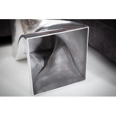  Stołek TWIST 45 cm srebrny
