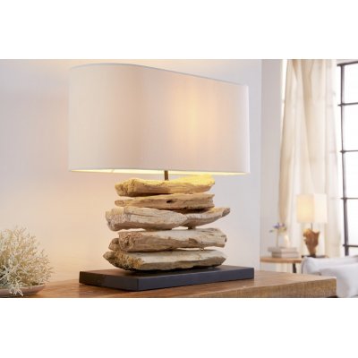  Lampa stołowa  Riverine  z drewna dryfującego