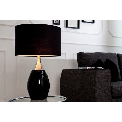Lampa stołowa Carla 60 cm czarna
