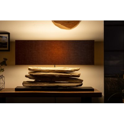  Lampa stołowa  Driftwood Riverine czarna