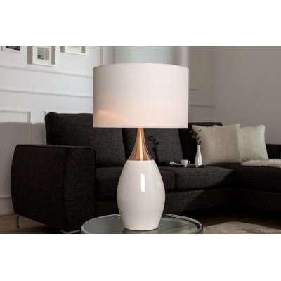 Lampa stołowa Carla 60 cm biała
