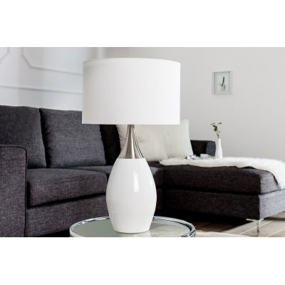  Lampa stołowa Carla 60 cm biała